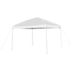 Flash Furniture White Pop Up Canopy Tent and Folding Bench Set JJ-GZ10103-WH-GG